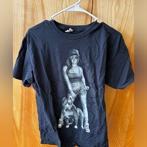 Woman and dog tee.